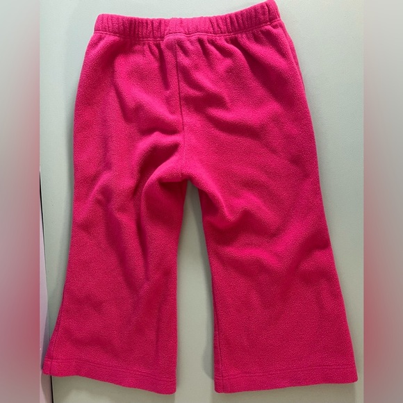 Carter’s Pink Elastic Waist Flared Pants, Baby Girl Size 18months, warm pants - Picture 2 of 4